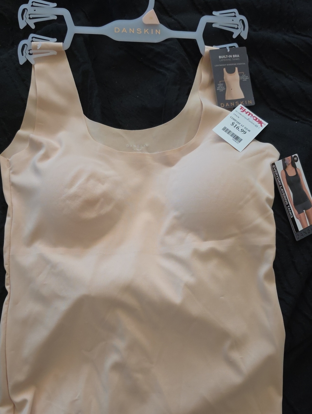 Danskin Nude Built-In Bra Shapewear Tank